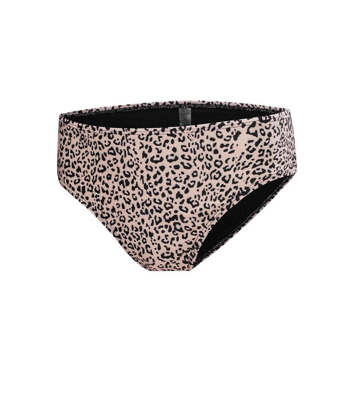 Black Leopard Print Halter Neck Backless Swimwear