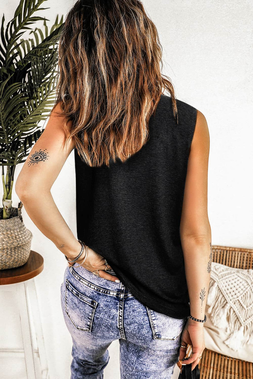 Black Cutout Tank Top Black Cutout Tank Top