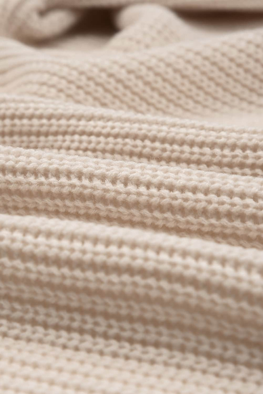 Apricot Hooded Pockets Open Front Knitted Cardigan