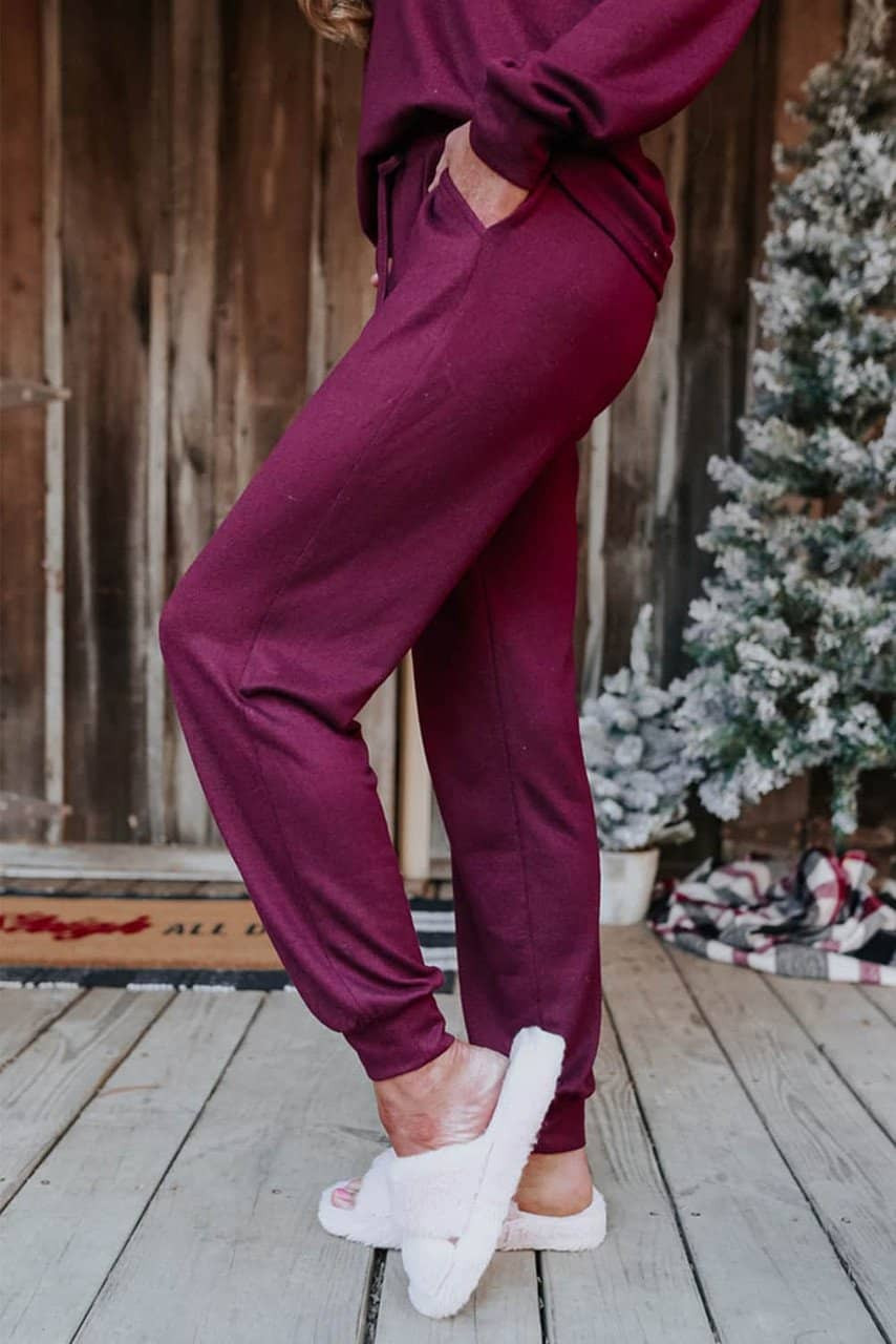 Long Sleeve Pullover and Jogger Pants Lounge Set
