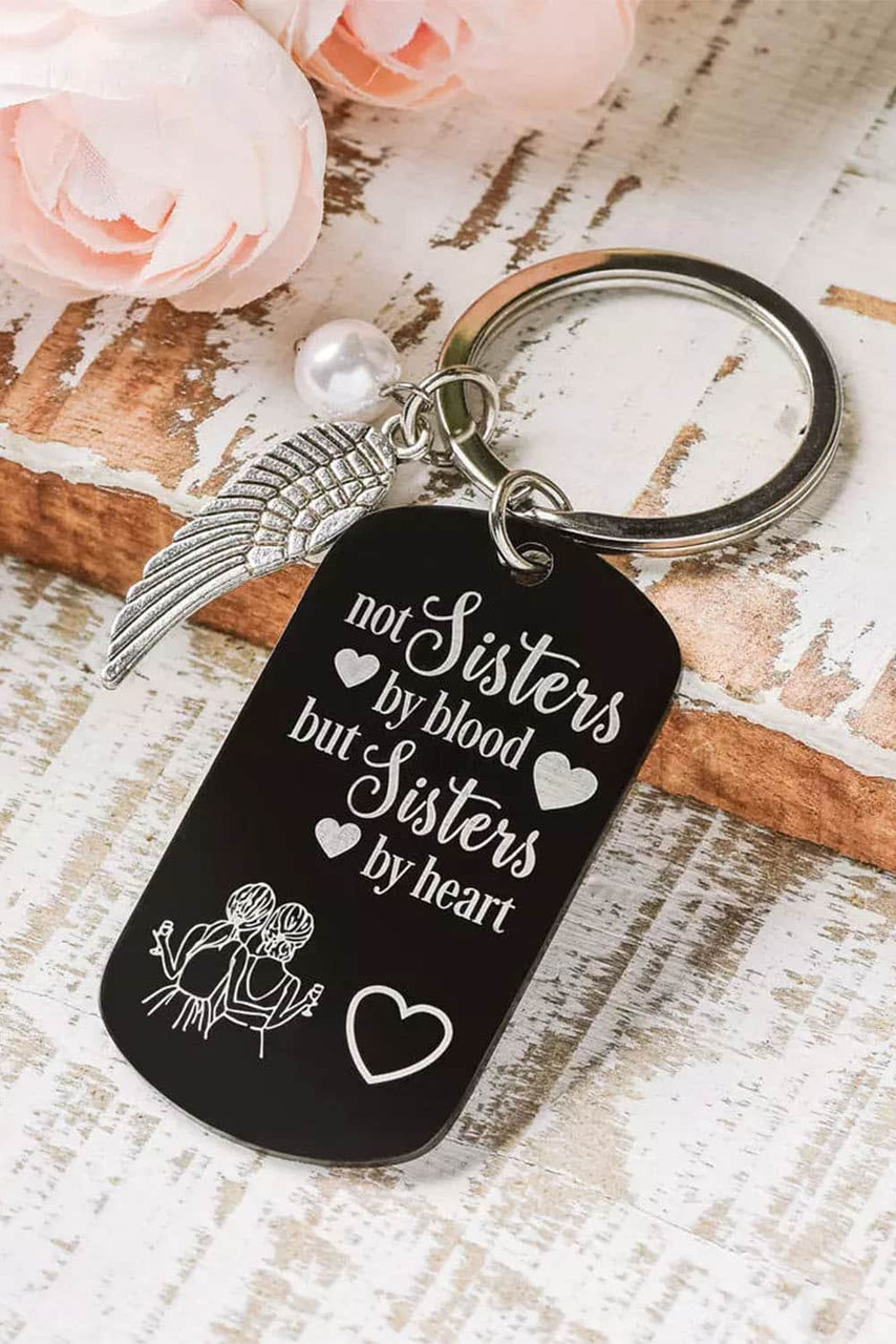 Black TO MY MAN Valentine Key Ring