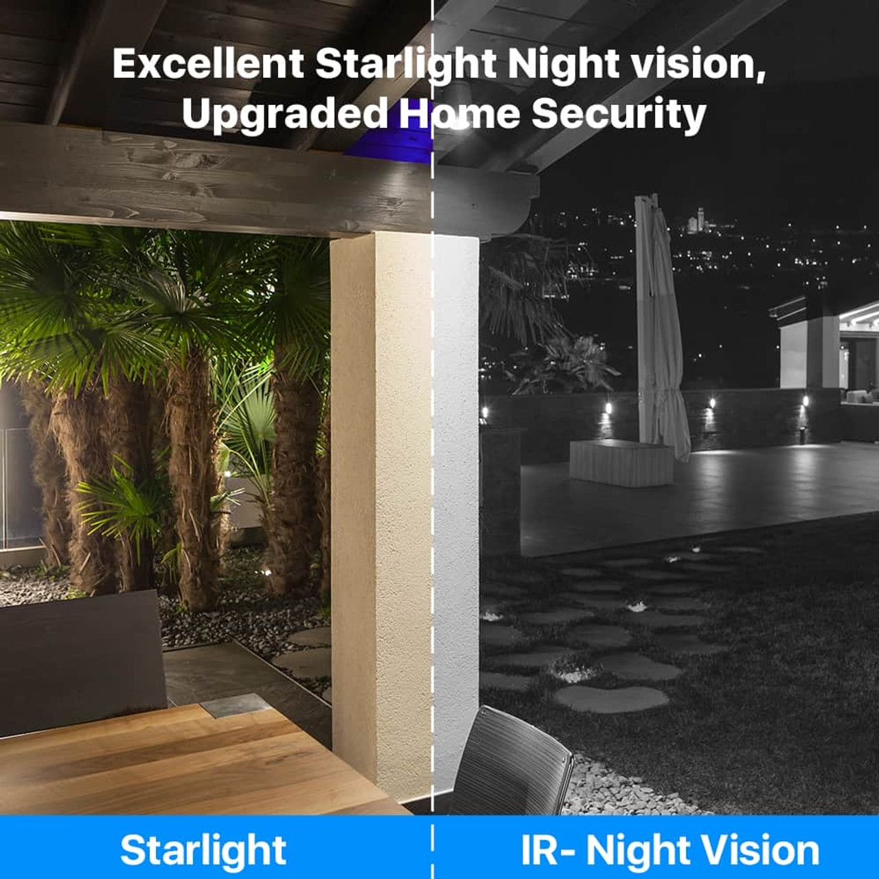 ZOSI 1080P PTZ Camera H.265+ Starlight Night Vison Wifi Surveillance Outdoor