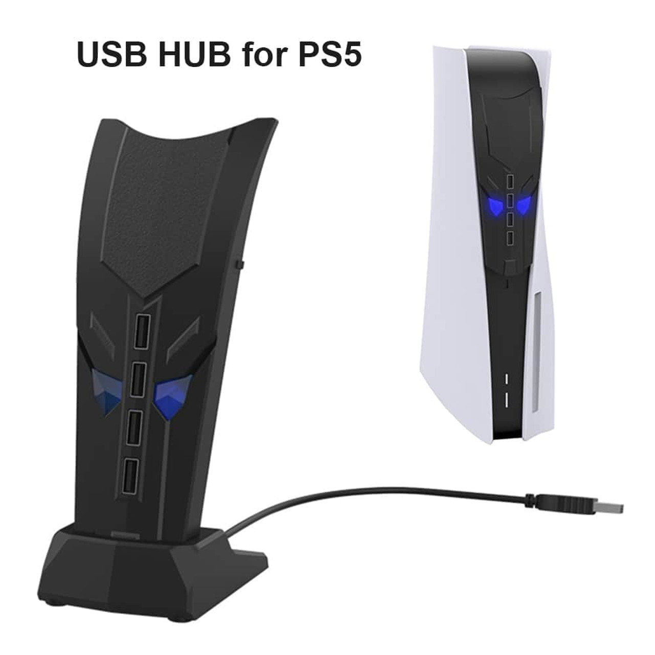 4 Port USB Hub Expansion Hub Splitter Adapter High-speed USB 2.0 for PS5 PS4 Xbox One