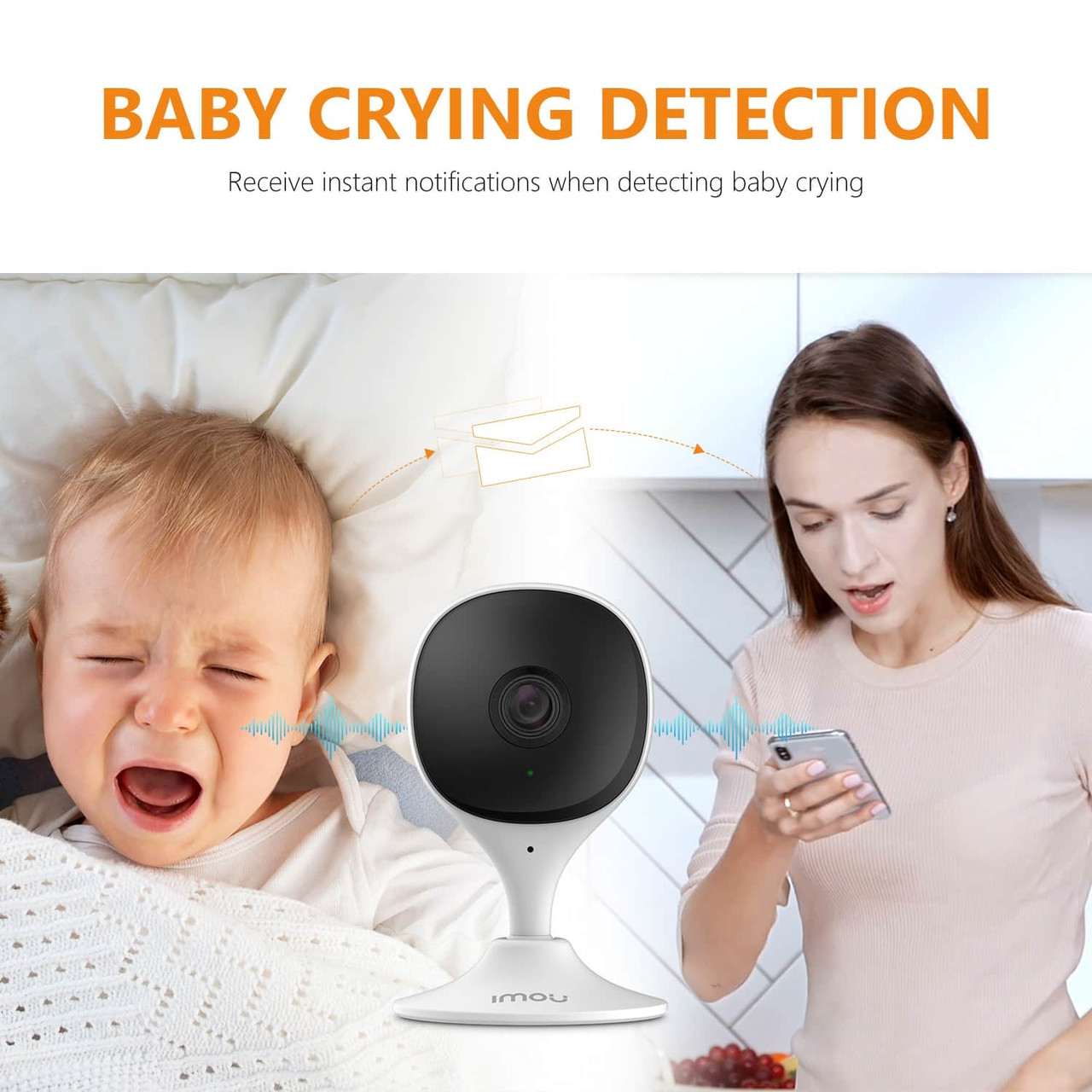 IMOU Cue 2c  Wifi Camera Baby Monitor Camera Human Detection