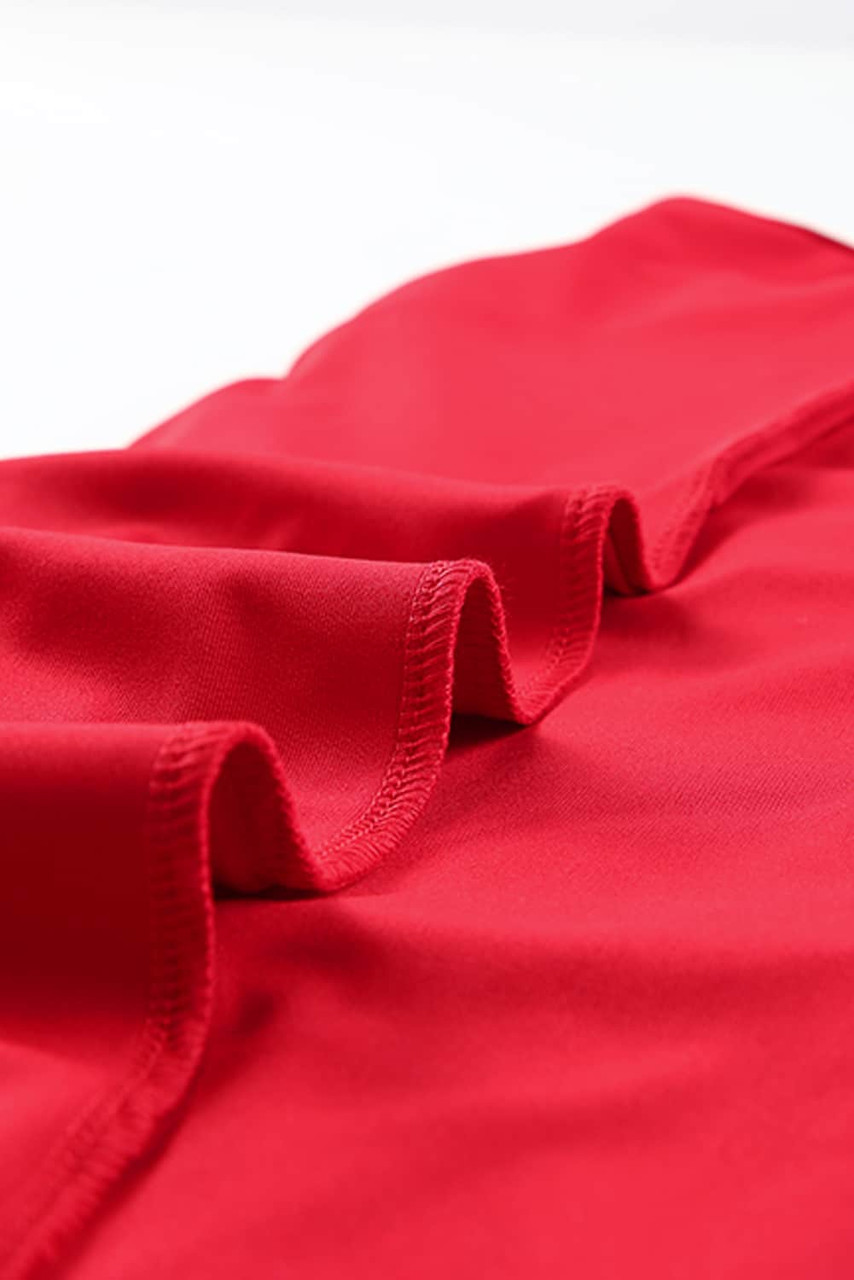 Red Halter Neck Wrapped Mini Bodycon Dress Red Halter Neck Wrapped Mini Bodycon Dress