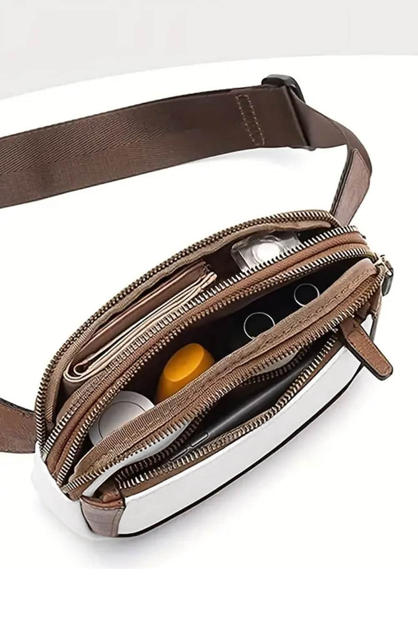 White Adjustable Strap Mini PU Leather Crossbody Bag White Adjustable Strap Mini PU Leather Crossbody Bag