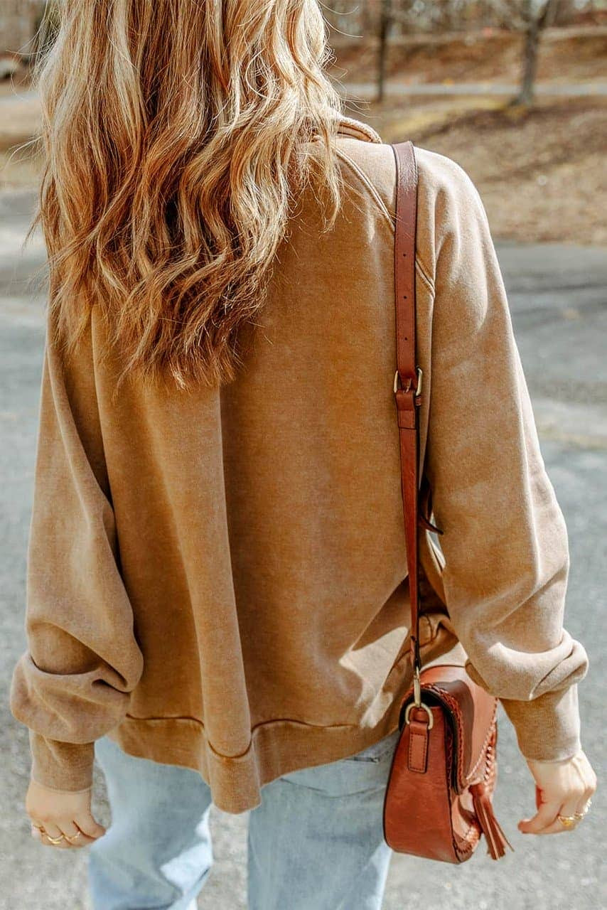 Khaki Vintage Washed Flap Pocket Button Shacket Khaki Vintage Washed Flap Pocket Button Shacket