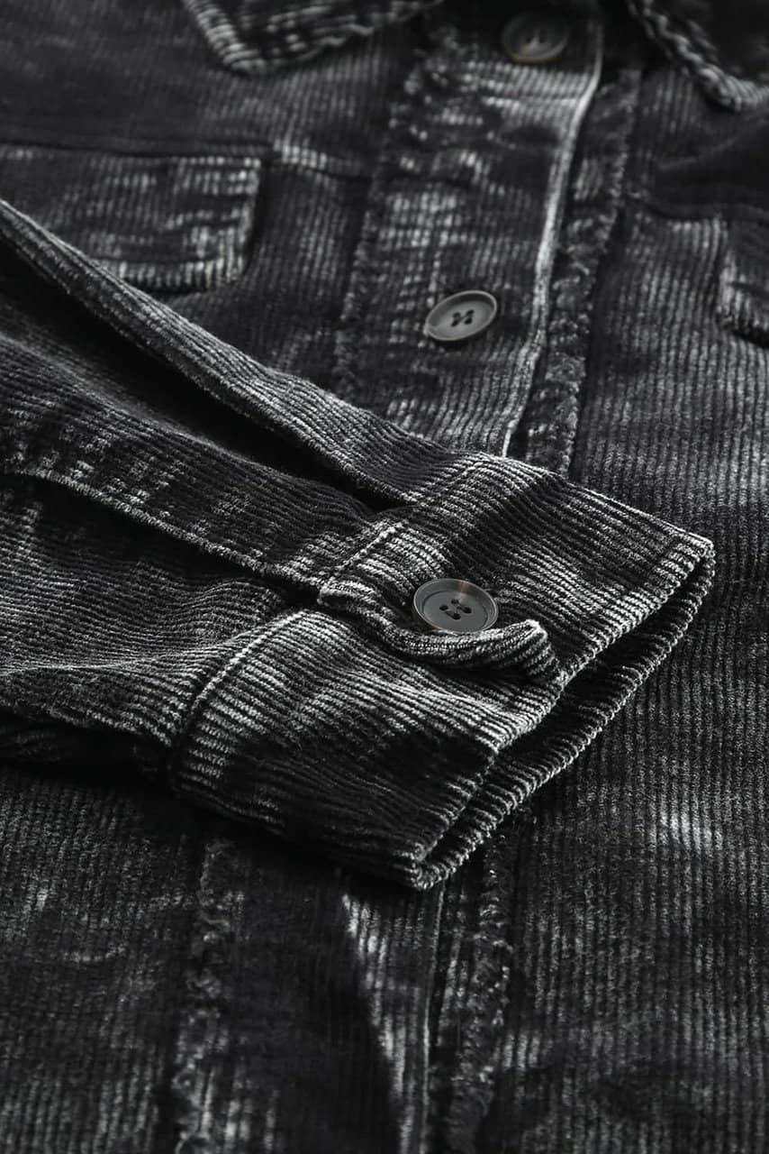 Black Vintage Distressed Mineral Wash Oversized Shacket Black Vintage Distressed Mineral Wash Oversized Shacket