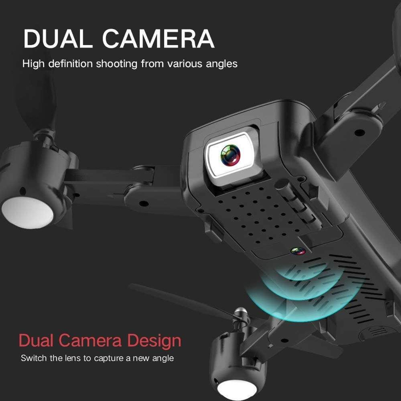 F88 RC Drone with Dual Camera 1080P Image Follow Optical Flow Positioning APP Gesture Control Foldable Quadcopter