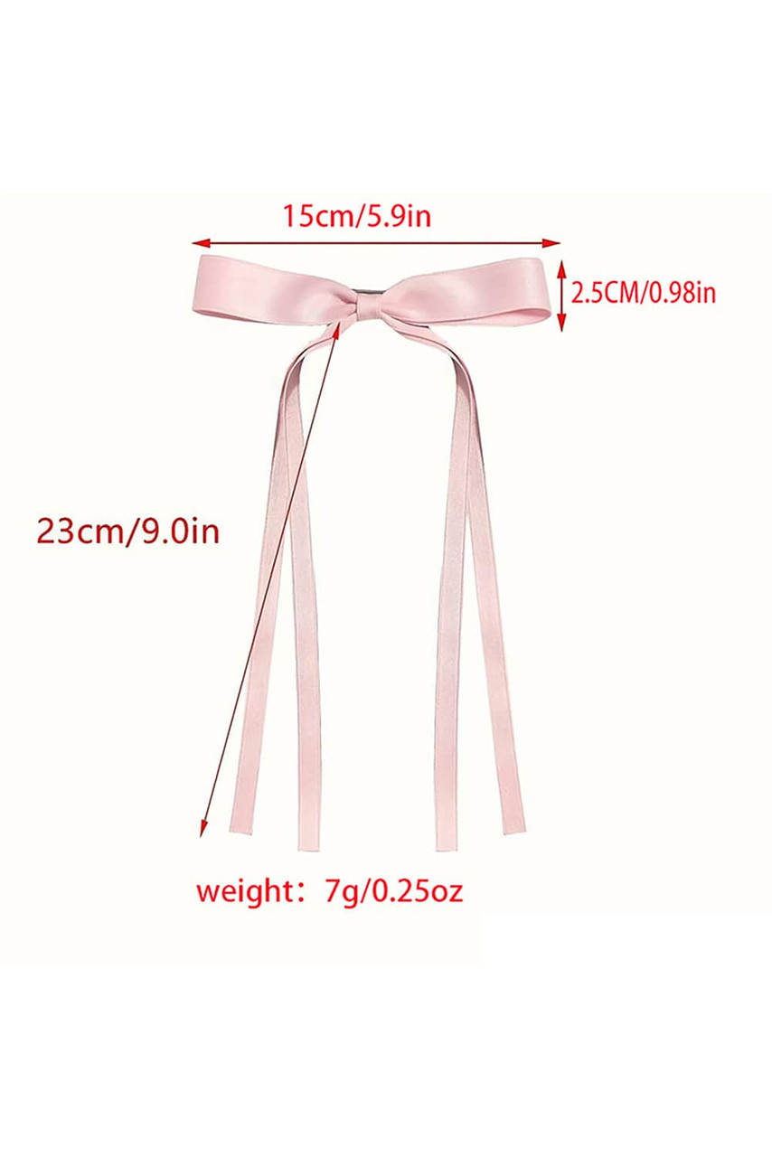 Pink Ribbon Bowknot Hair Clip