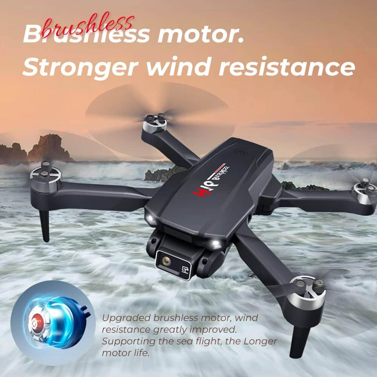 H16 Mini RC Drone HD Camera Wifi Fpv Photography Brushless Foldable Quadcopter Professional Drones Toys for Children 14Y+