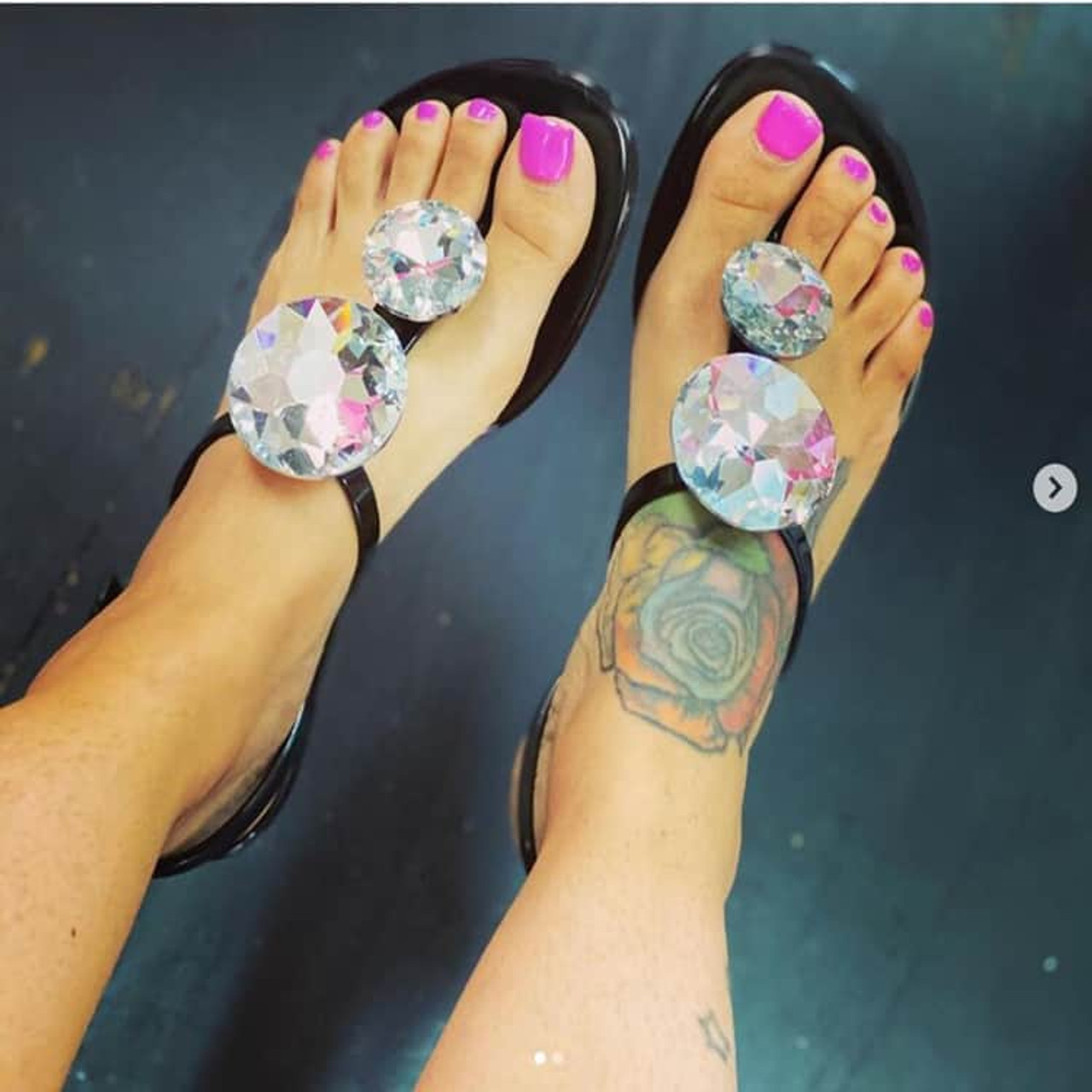 Women's Summer Plastic Rhinestone Sandal Slippers
