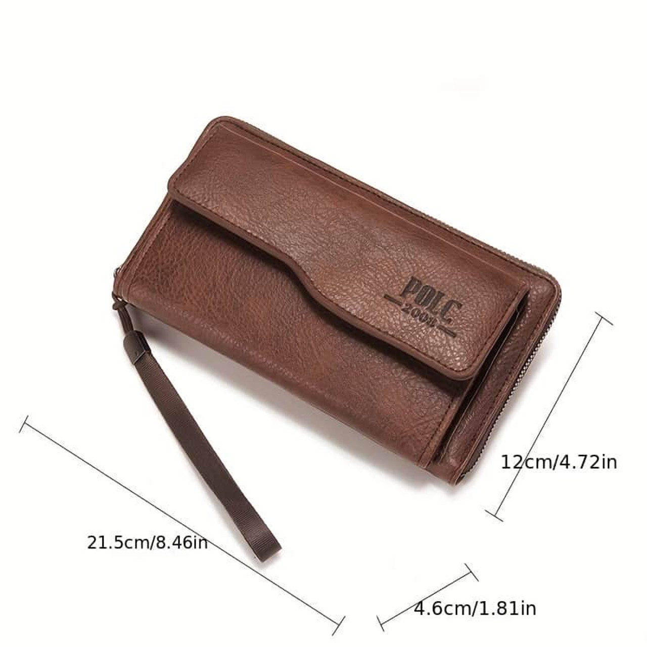 New Men's Wallet Long Fashion Soft Wallet Zipper Multi-card Wallet