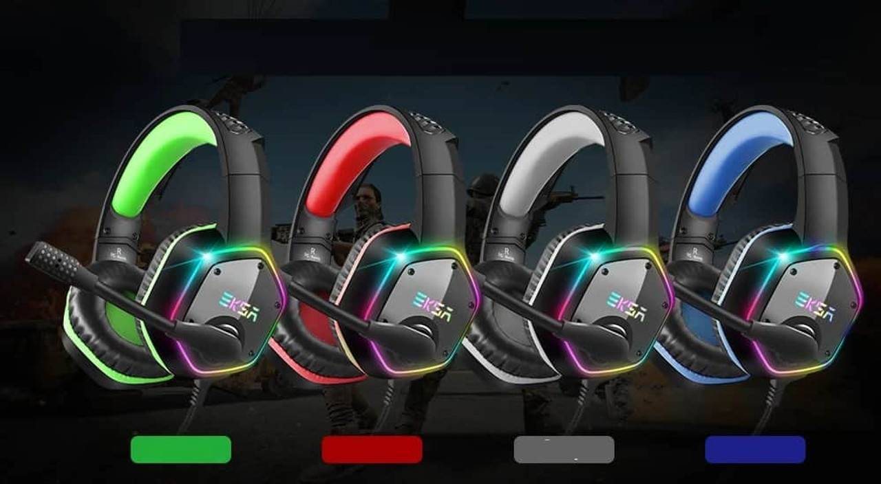Gaming Headphones For PC/PS4/PS5 EKSA E1000 7.1 Surround RGB Gaming Headset Gamer USB