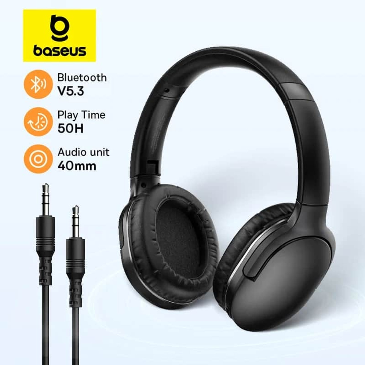 Baseus D02 Pro Wireless Headphones Sport Bluetooth 5.3 Earphone Handsfree Headset Ear Buds Head Phone Earbuds For iPhone Xiaomi