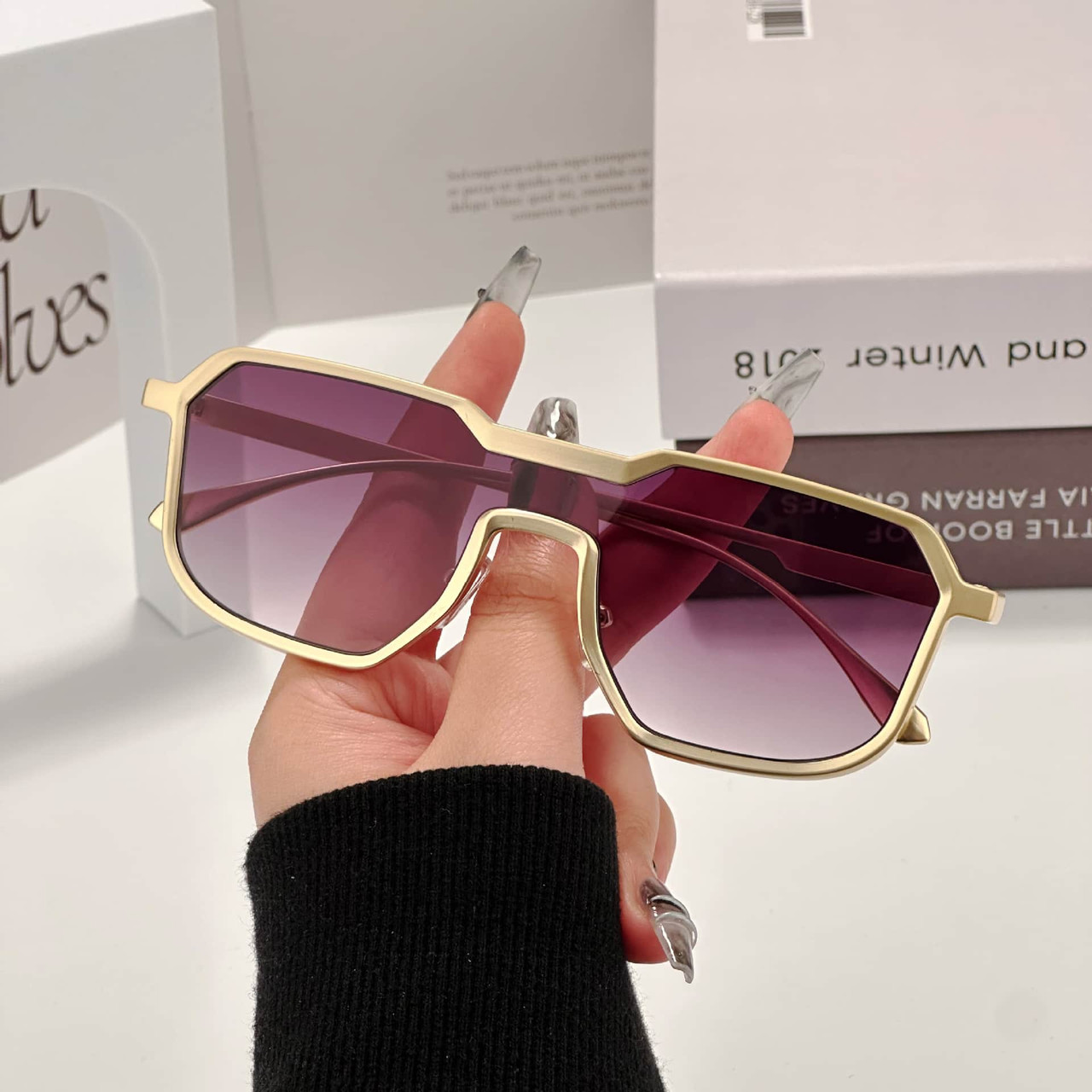 One-piece Street Shooting Trendy Cool Sunglasses One-piece Street Shooting Trendy Cool Sunglasses