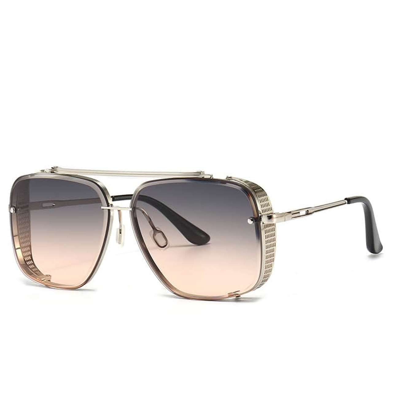 Fashion Metal Trimming Sun-resistant Sunglasses