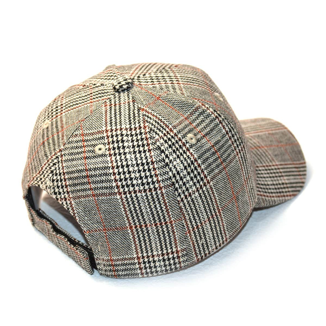 Vintage Bird Plaid Blended Knitted Baseball Cap Spring And Autumn Fashion
