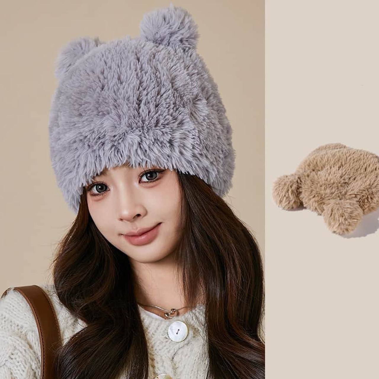 Warm Ear Protection Sweet Girl Style Woolen Cap