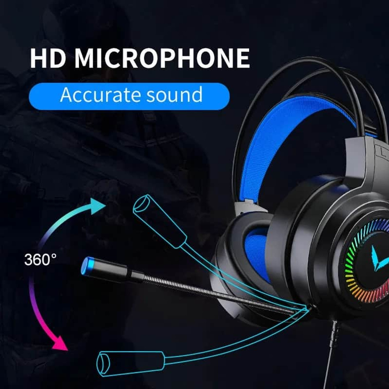 G58 computer headphone E-sports game 7.1 channel wired headset with Microphone Headset