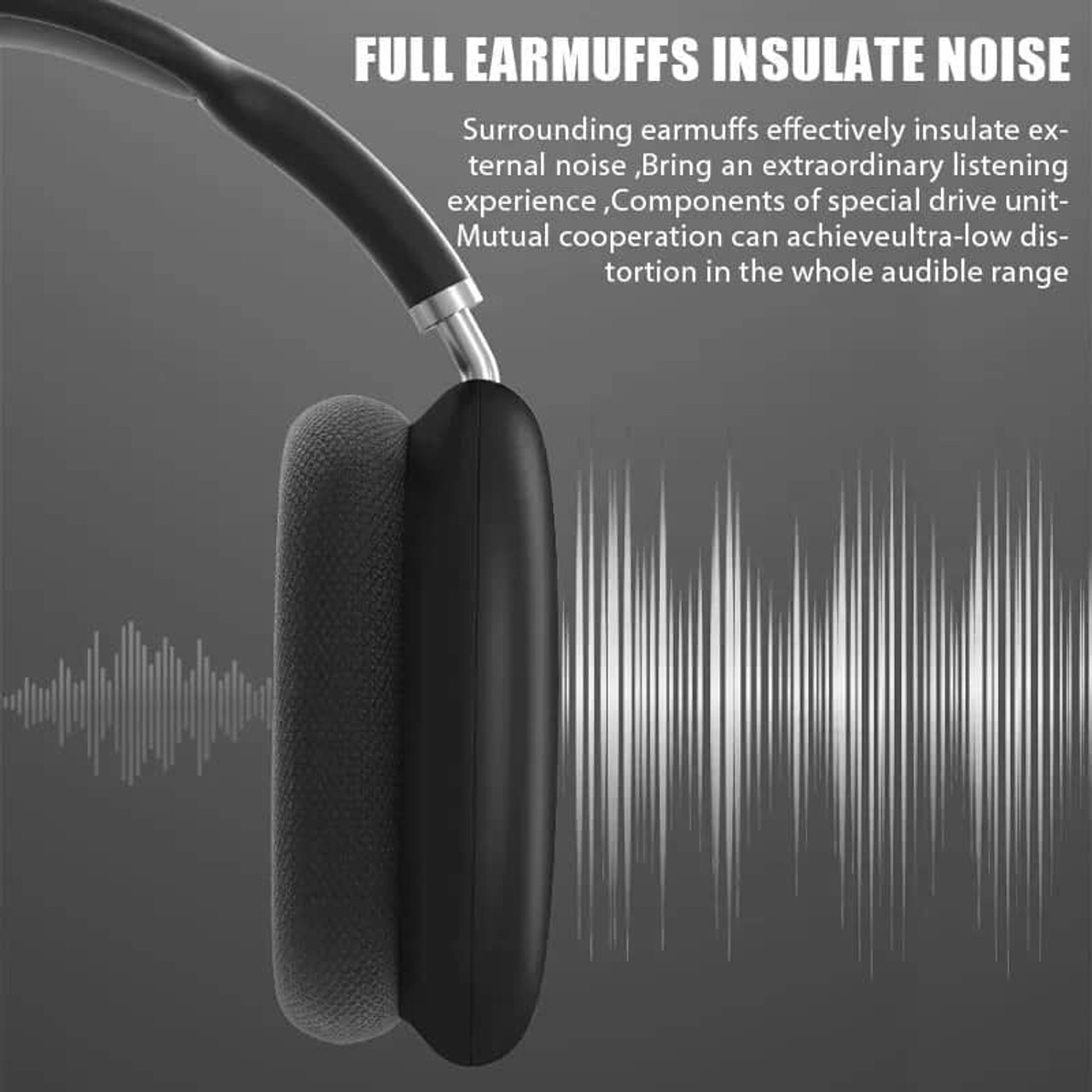 TWS P9 Wireless Bluetooth Headphones with Mic Noise Cancelling Headsets iPhone Android IOS