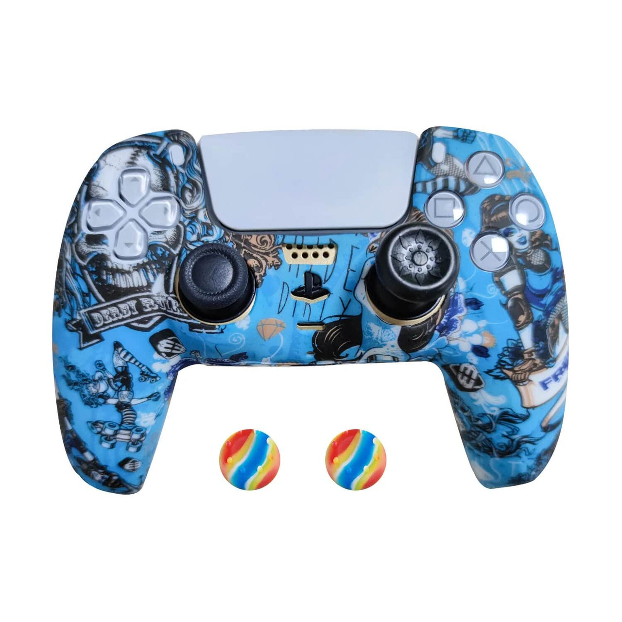 PS5 Handle Cover Case Soft Silicone Camouflage Protective Case for Sony Playstation 5 Controller Cover Case