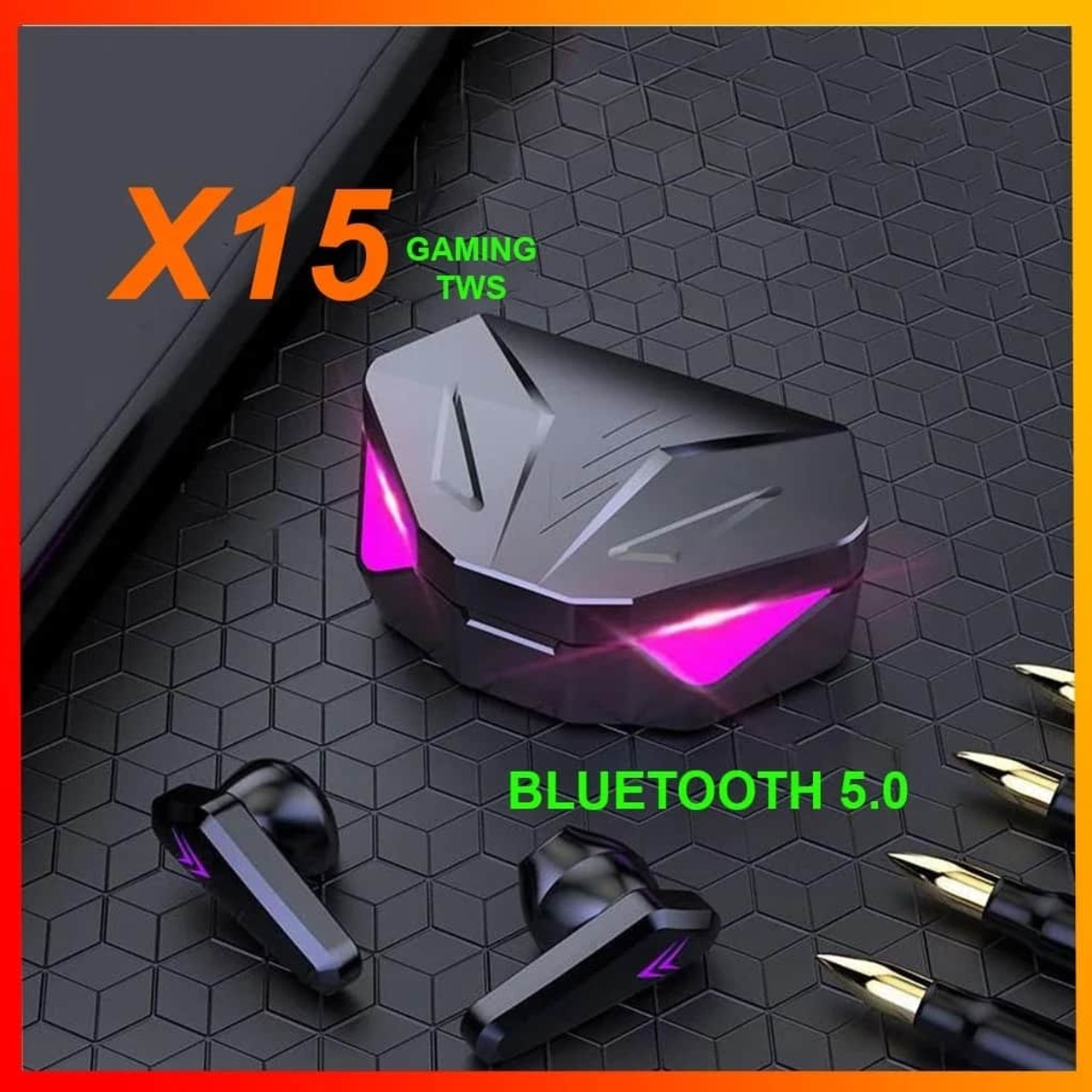 X15 TWS Earphones Bluetooth Wireless Gamer Headphones 65ms Low Latency Earbuds Gamers Earbuds