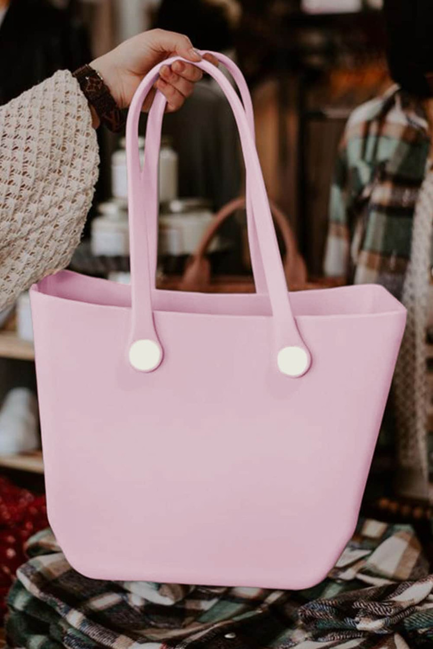 Pink Waterproof Self-assembly Detachable Straps EVA Tote Bag Pink Waterproof Self-assembly Detachable Straps EVA Tote Bag