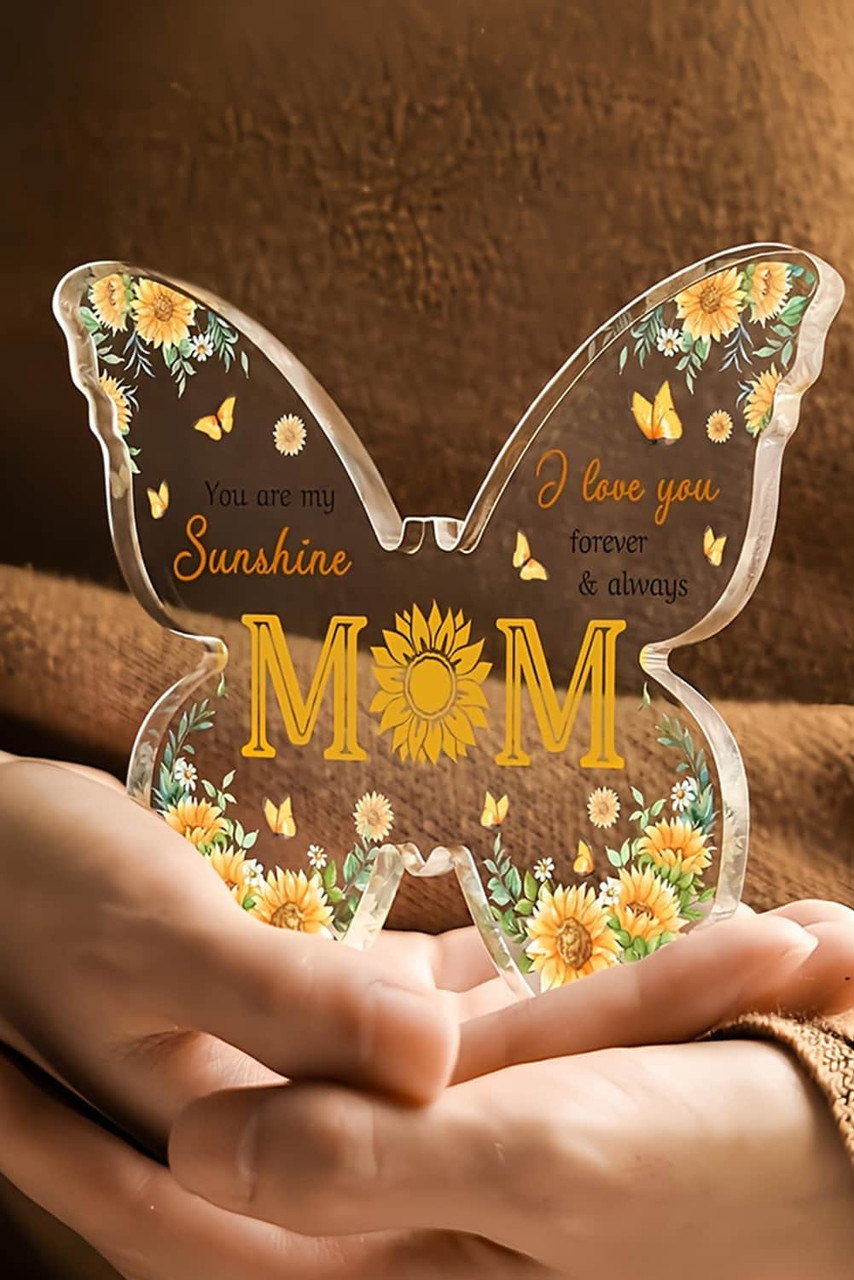 Ginger Mothers Day Butterfly Acrylic Decorative Plaque Gift