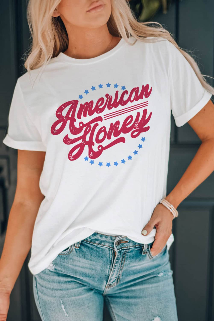 White American Honey Graphic Tee