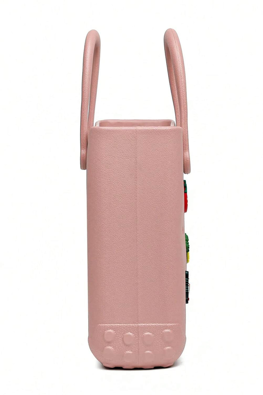 Apricot Pink Waterproof EVA Hollow Tote Bag Apricot Pink Waterproof EVA Hollow Tote Bag