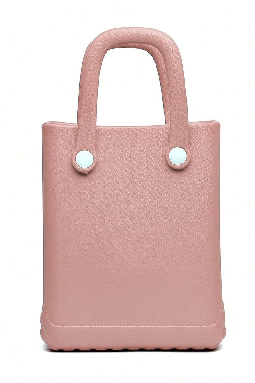 Apricot Pink Waterproof EVA Hollow Tote Bag Apricot Pink Waterproof EVA Hollow Tote Bag