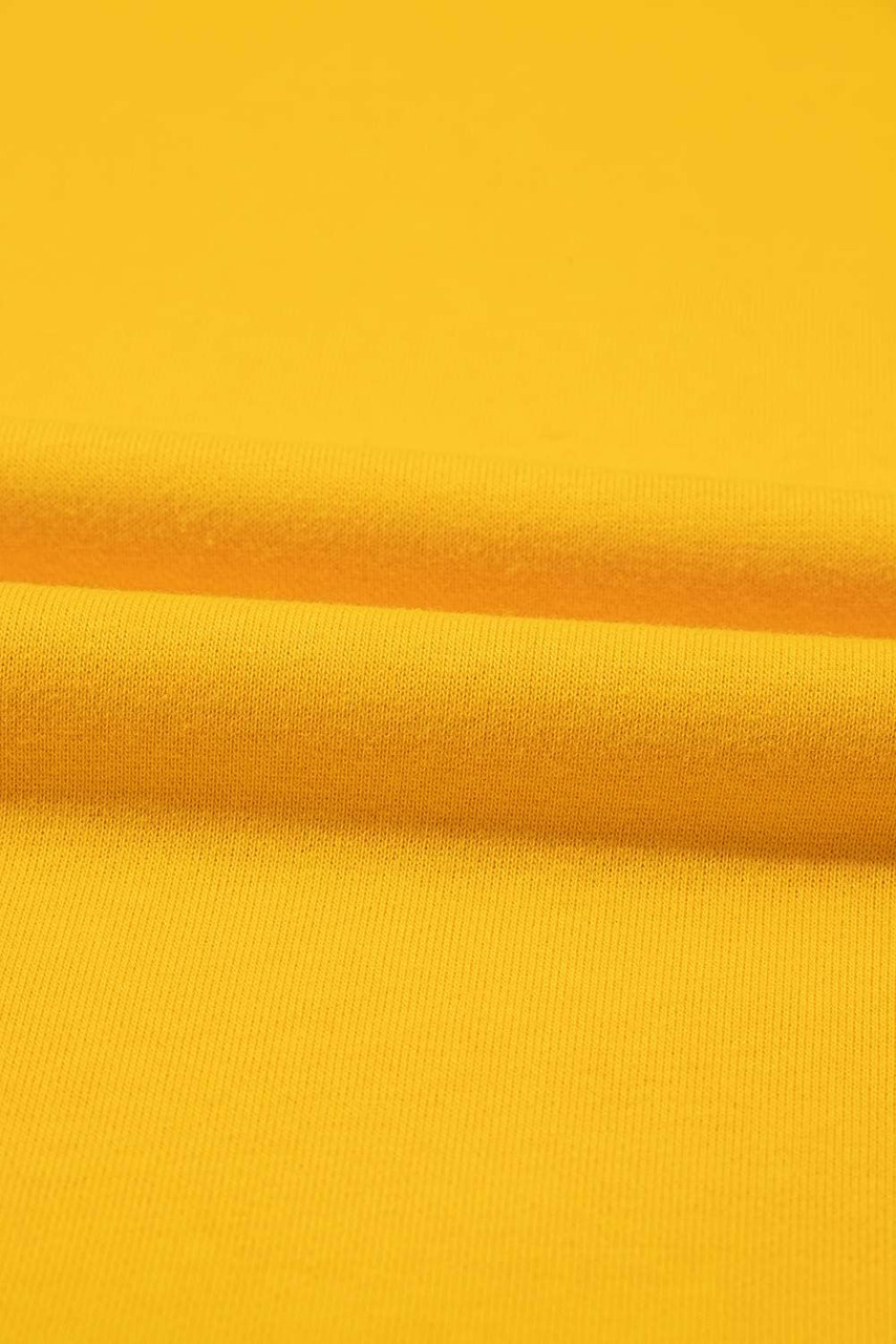 Yellow Color Block Thumbhole Sleeve Drop Shoulder Sweatshirt Yellow Color Block Thumbhole Sleeve Drop Shoulder Sweatshirt