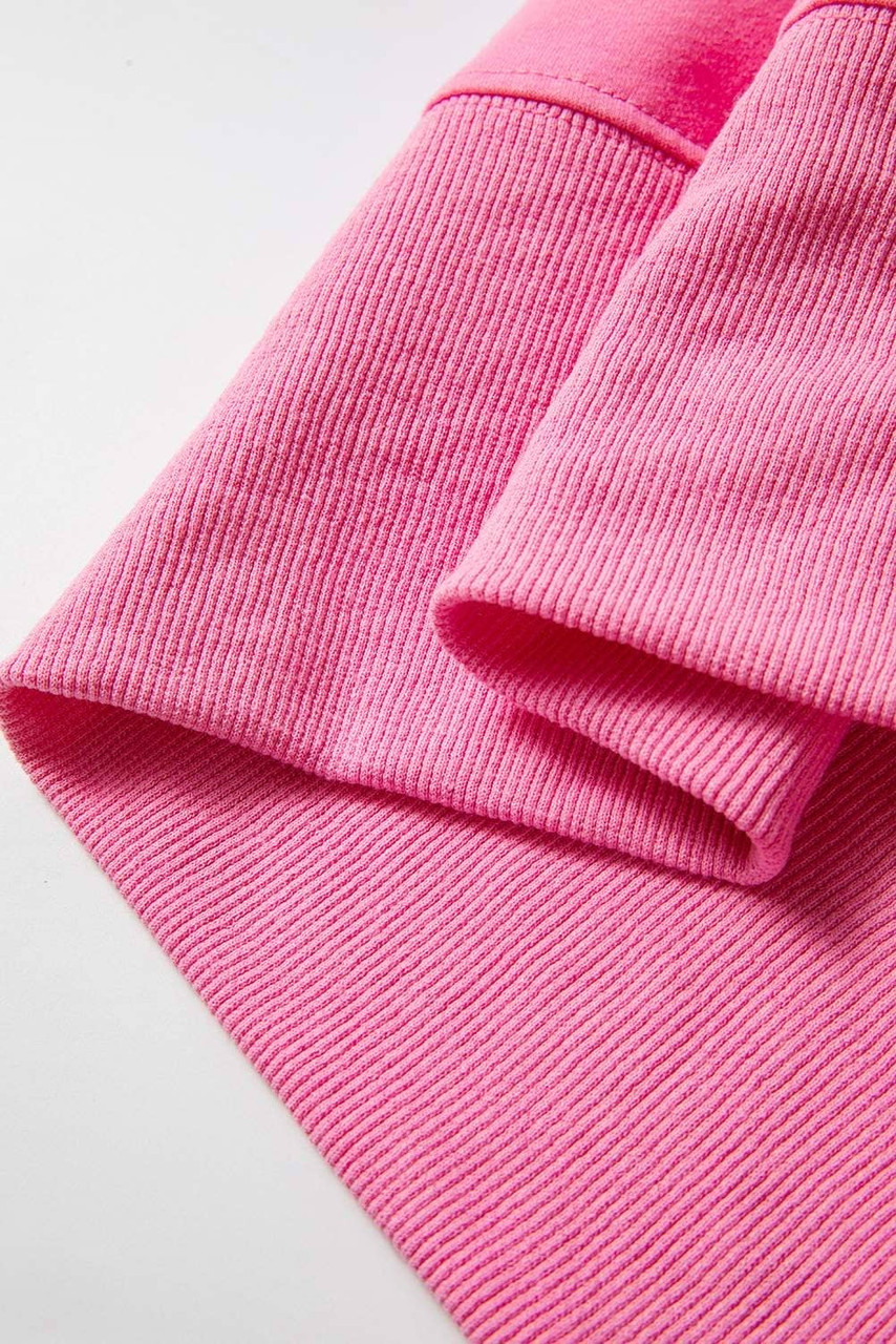 Bonbon Bracelet Sleeve Mineral Washed V Neck T Shirt
