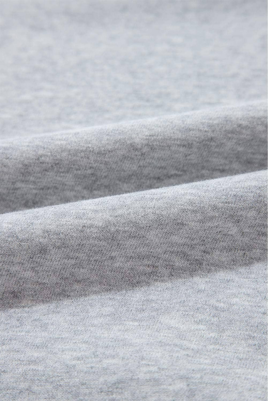 Light Grey Plain Drop Shoulder Crewneck Pullover Sweatshirt Light Grey Plain Drop Shoulder Crewneck Pullover Sweatshirt