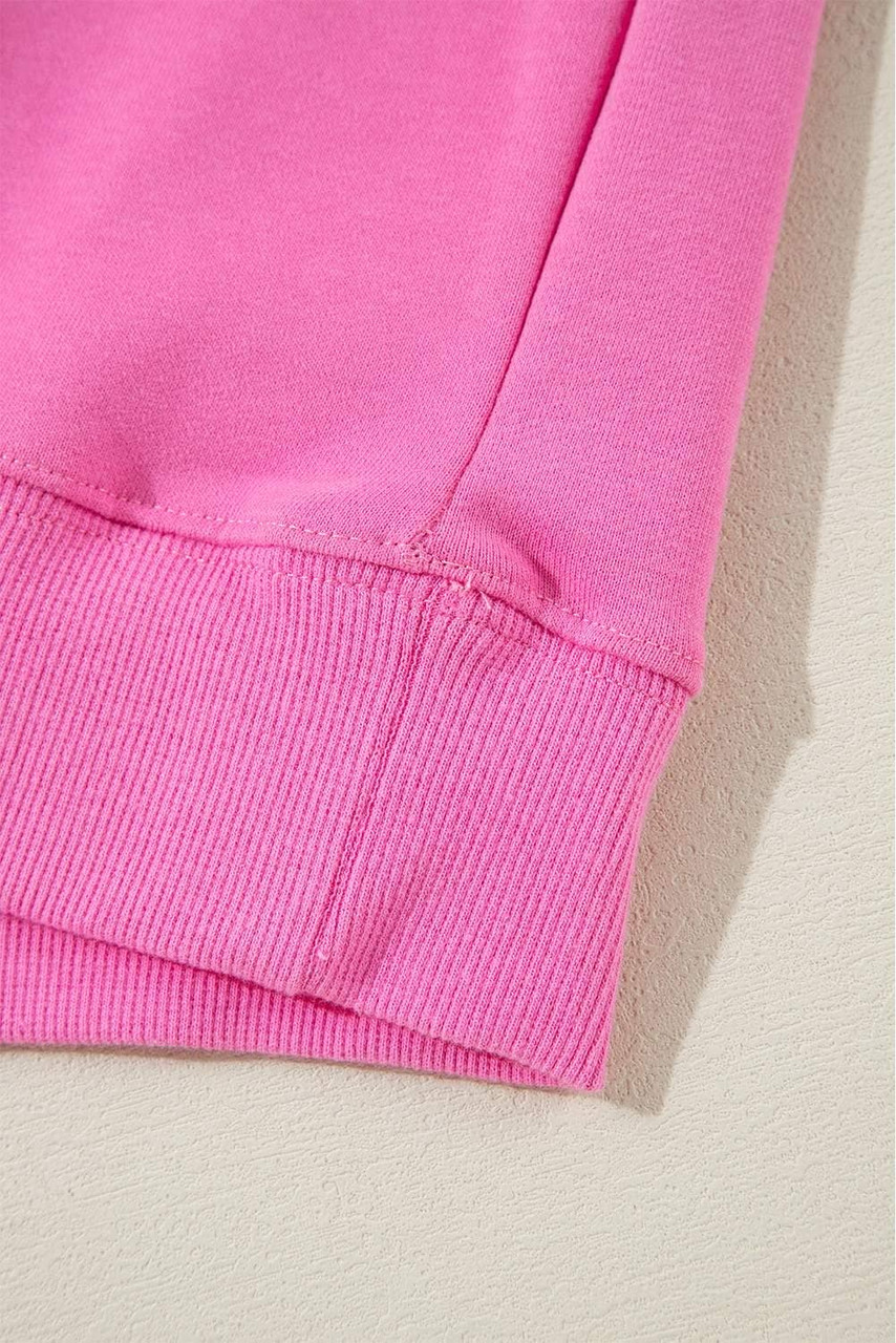 Bonbon Plain Drop Shoulder Crewneck Pullover Sweatshirt Bonbon Plain Drop Shoulder Crewneck Pullover Sweatshirt