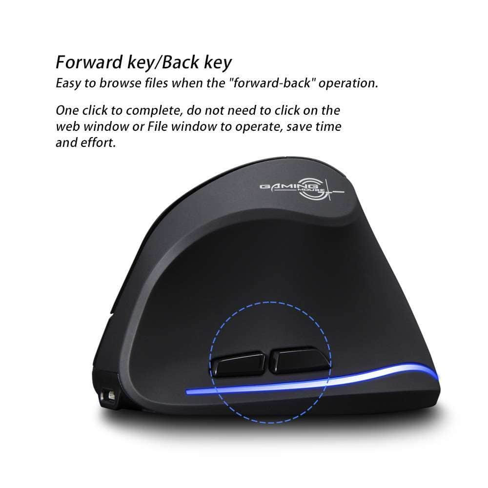 Zelotes F-35 Wireless Vertical Gaming Mouse Rechargeable 2400 DPI