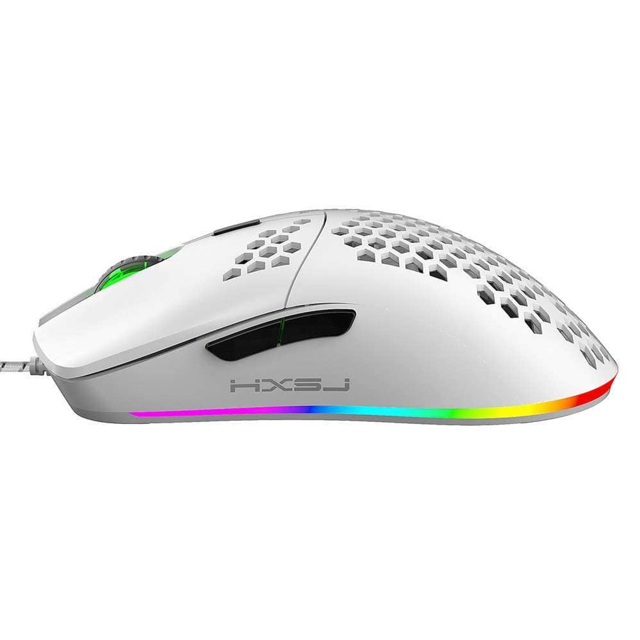 HXSJ J900 USB Wired Gaming Mouse RGB with Six Adjustable DPI Up to 6400