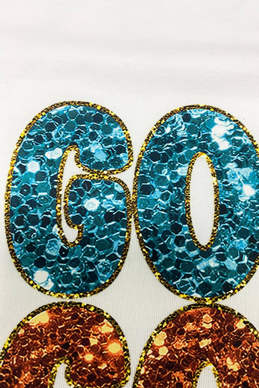 White Heat Transfer GOBBLE Graphic Crewneck Thanksgiving T Shirt