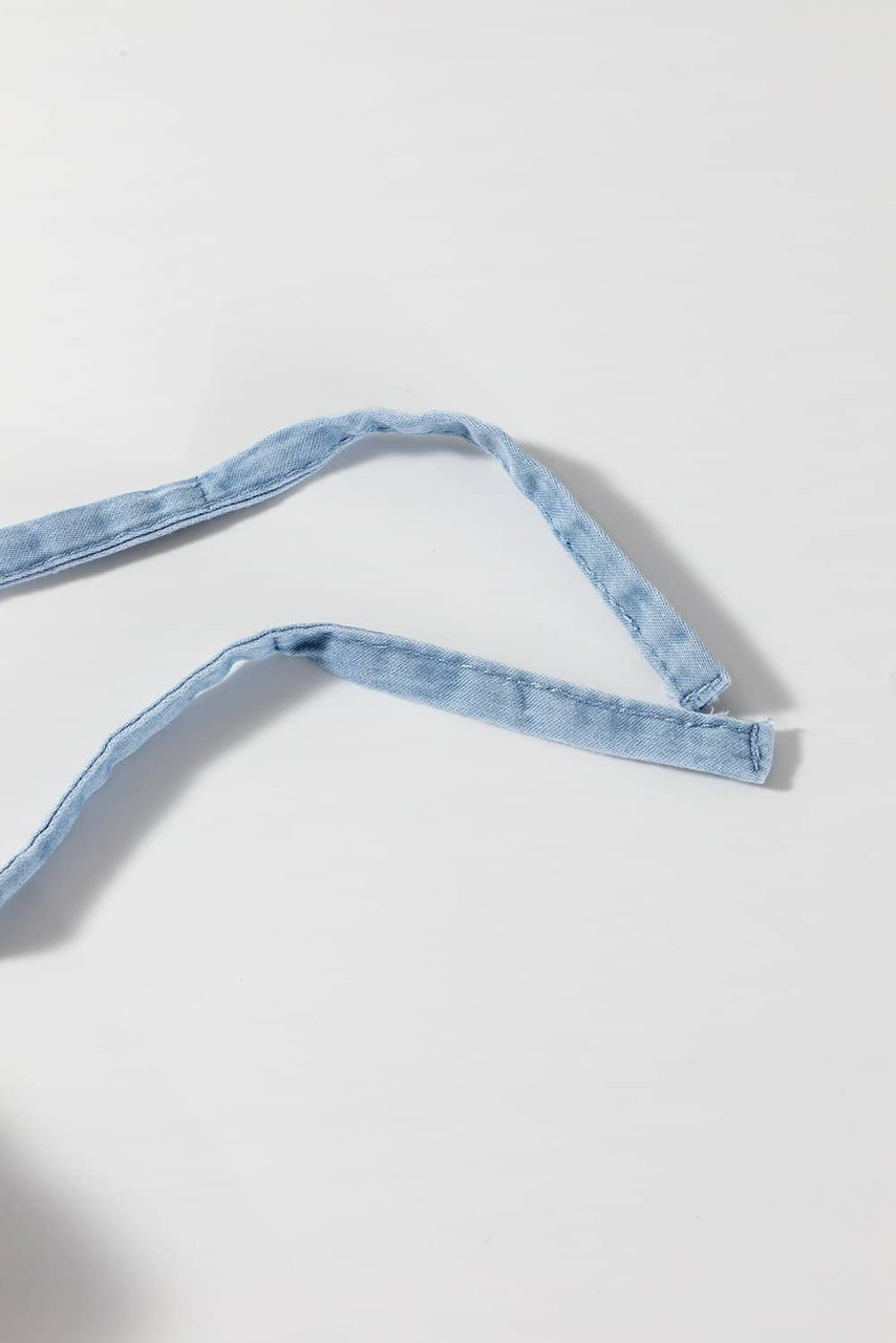 Beau Blue Casual Wide Slit Leg High Waist Loose Plus Size Jeans