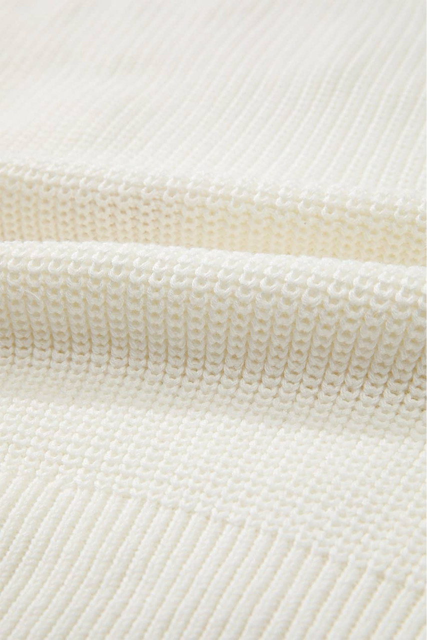 White Striped Merry Bright Letter Christmas Sweater