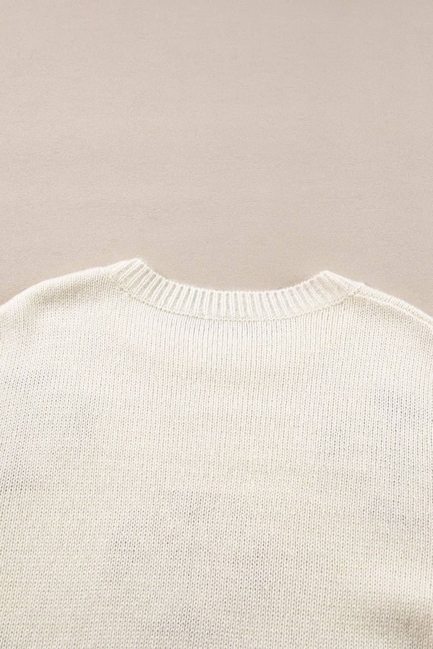 White Snowflake Christmas Tunic Sweater White Snowflake Christmas Tunic Sweater