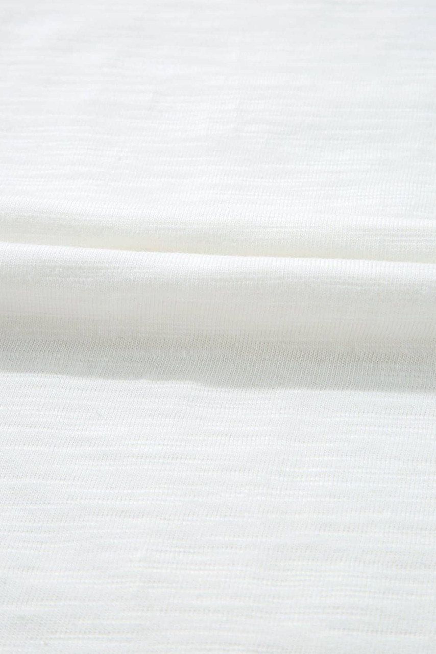 White Floral Lace Eyelet Patched Butterfly Sleeve Blouse