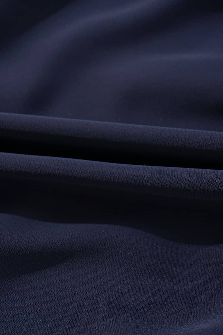 Navy Blue Collared V Neck Flutter Sleeve Tiered Plus Size Dress