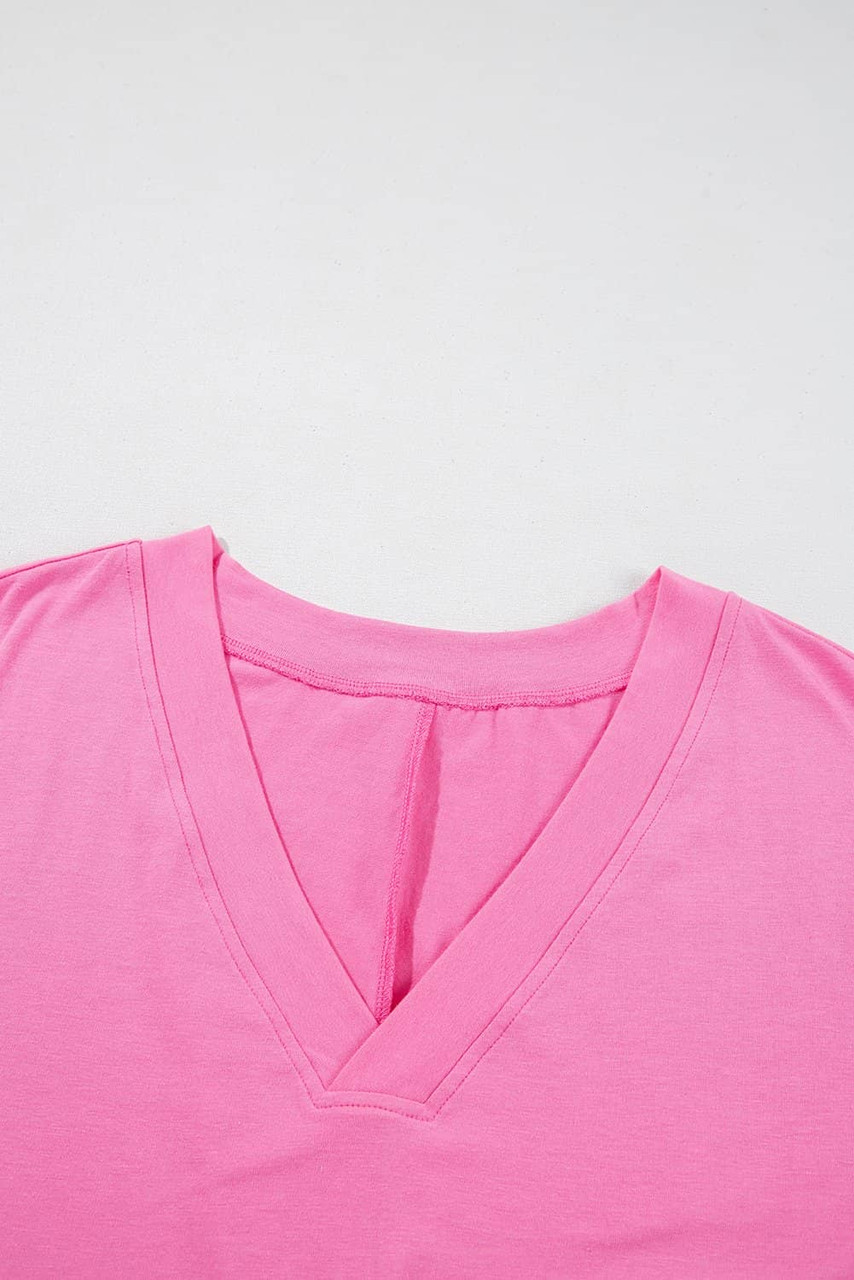 Bonbon Loose Half Sleeve V Neck Knit Romper