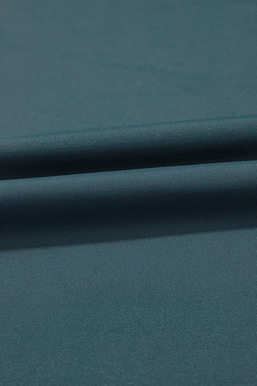 Sea Green Solid Pocketed Crossover High Waist Swim Skort