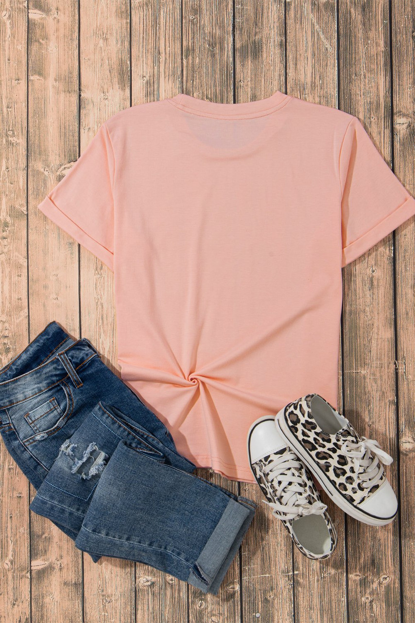 Pink Crawfish Season Graphic Casual Tee