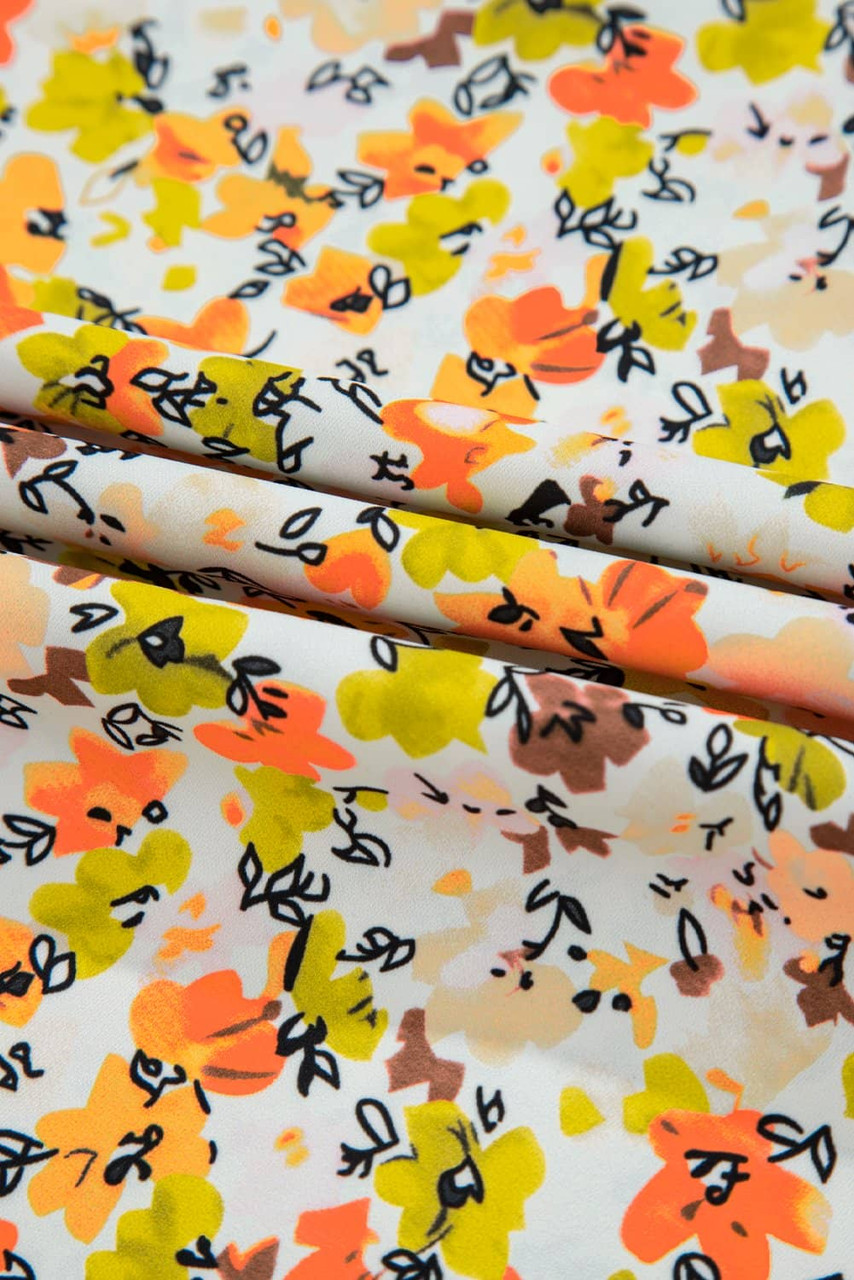 Green Floral Print Ruffled Sleeveless V Neck Tank Top