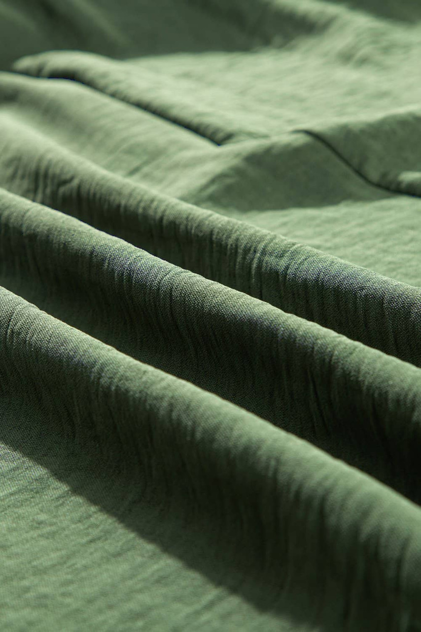 Four Leaf Clover Surplice Neckline Shirred High Waist Plus Size Maxi Dress