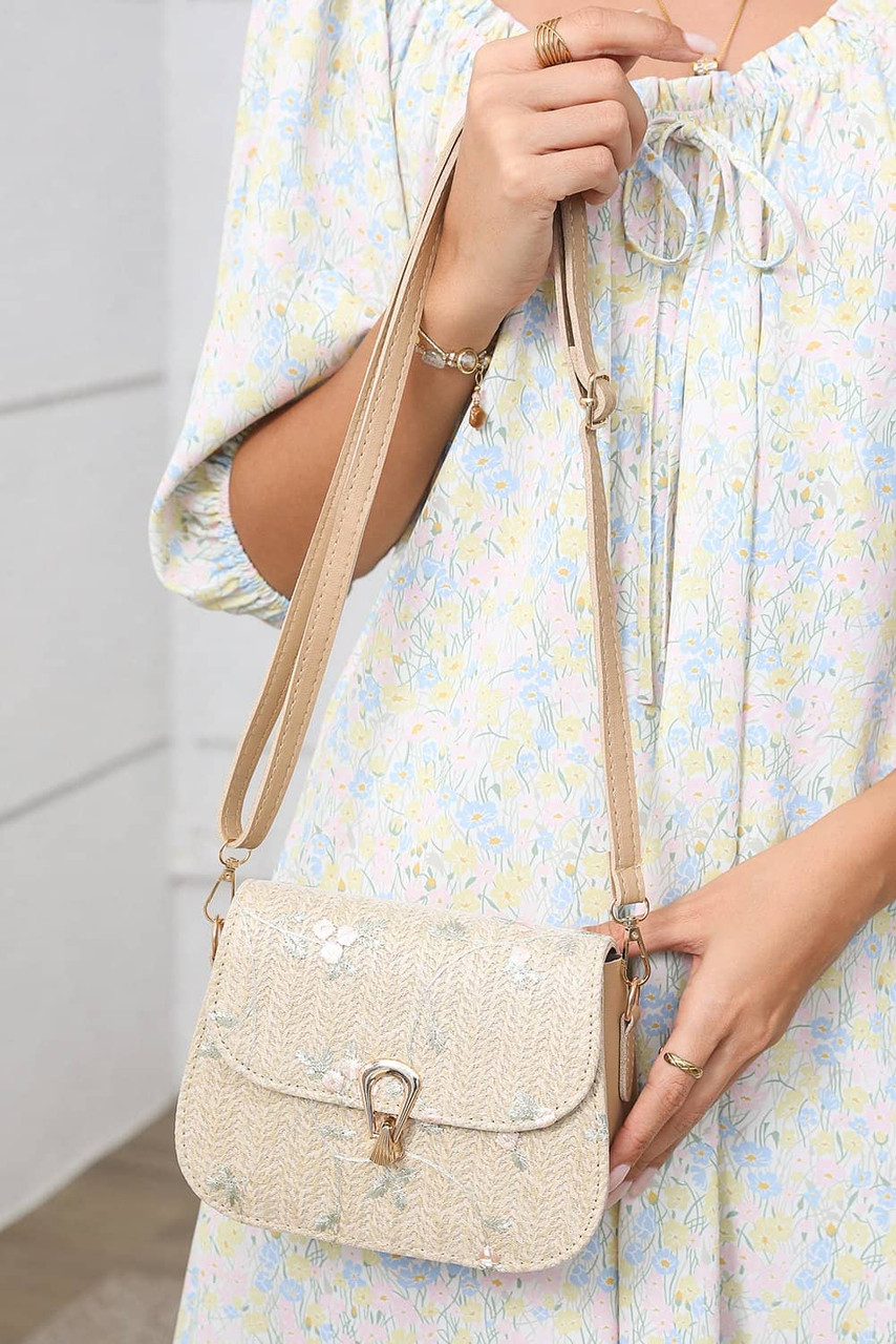 Jet Stream Delicate Weave Detail One Shoulder Bag